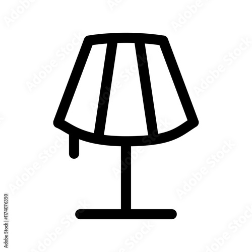 Table lamp icon template