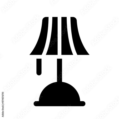 Table lamp icon template