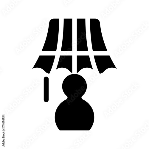 Table lamp icon template