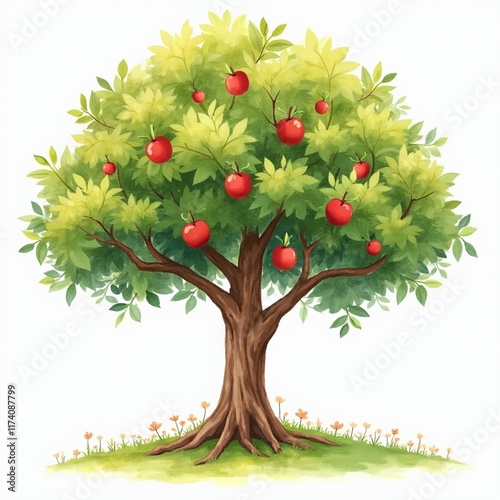 tree with apples