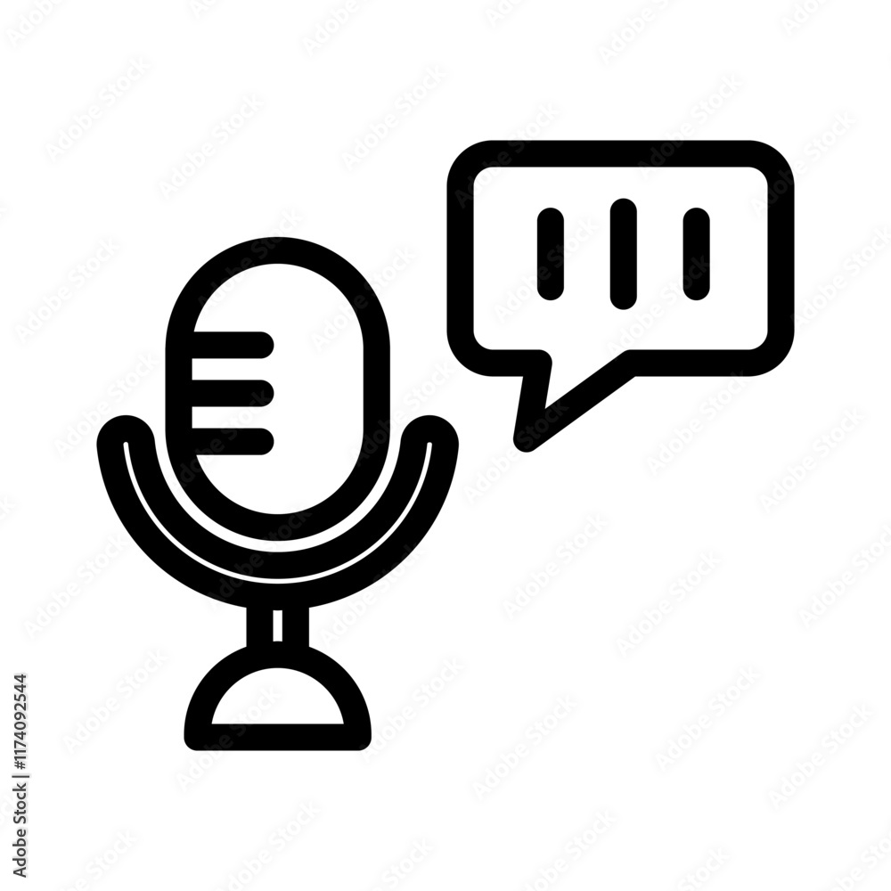 21 voice message line icon illustration vector graphic 21 voice message line icon illustration vector graphic