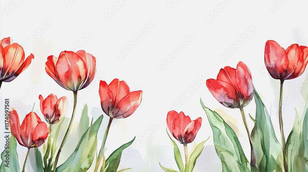 Fototapeta premium Elegant wedding invitation card background vector. Minimal hand painted watercolor botanical flowers texture template background. Design for wedding, vip cover, poster, rsvp moderncard.Valentine's Day