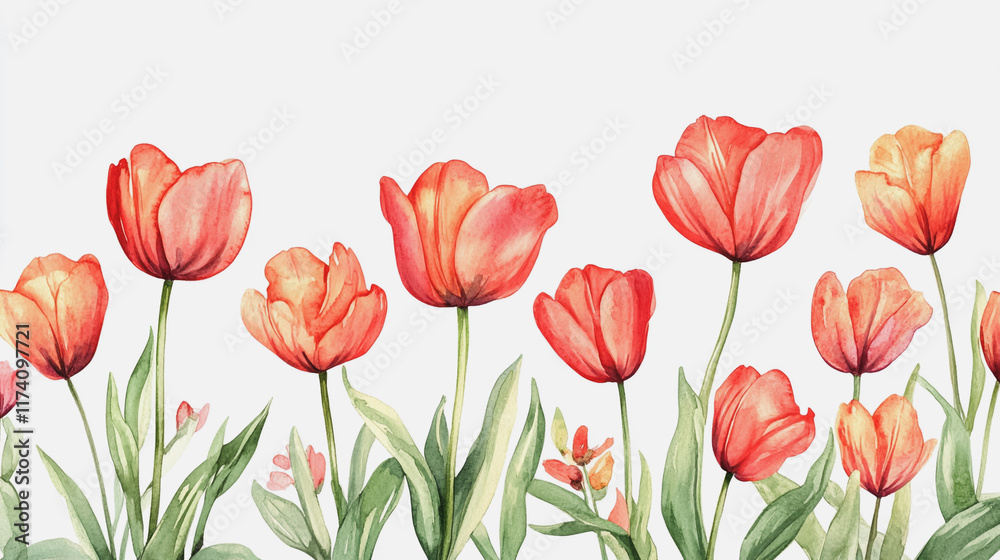 Fototapeta premium Elegant wedding invitation card background vector. Minimal hand painted watercolor botanical flowers texture template background. Design for wedding, vip cover, poster, rsvp moderncard.Valentine's Day