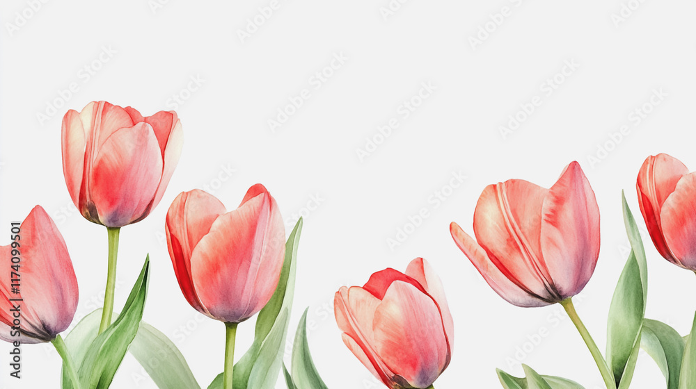 Fototapeta premium Elegant wedding invitation card background vector. Minimal hand painted watercolor botanical flowers texture template background. Design for wedding, vip cover, poster, rsvp moderncard.Valentine's Day