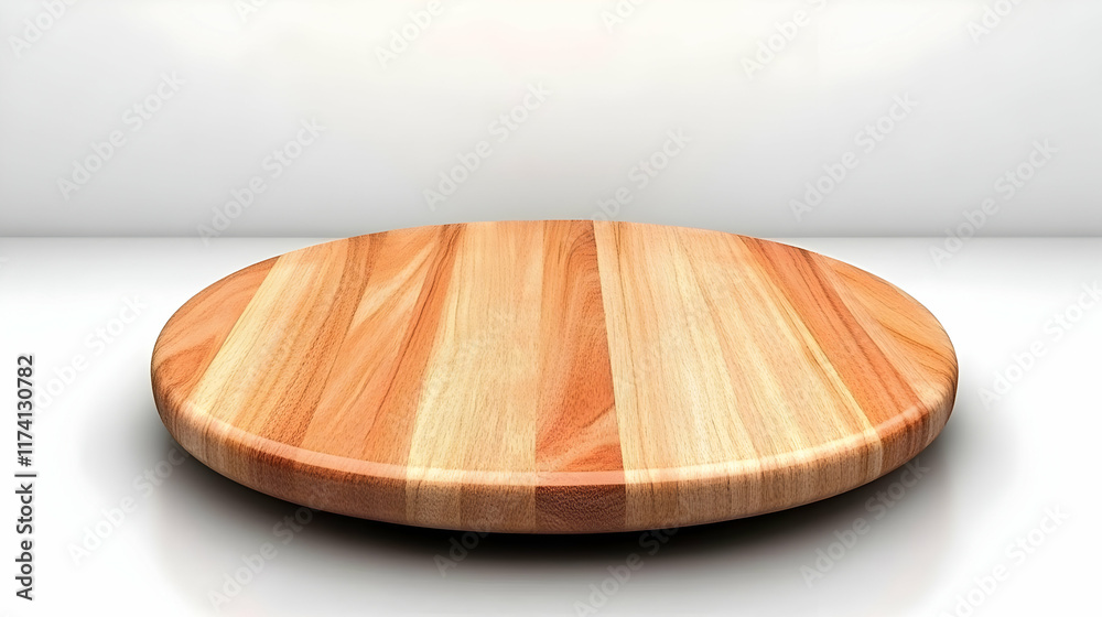 Round Wooden Tabletop 3D Render Round Wooden Tabletop 3D Render