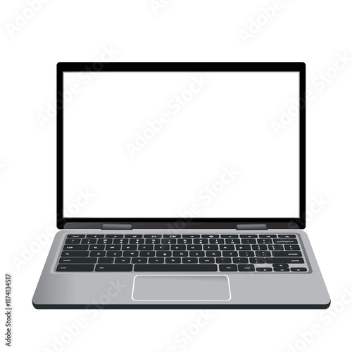 laptop isolated on white