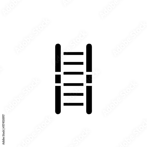 Industrial Ladder icon on transparent background
