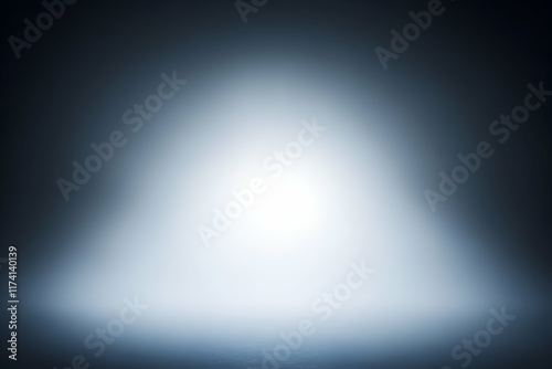 Abstract background image featuring a bright central light source against a dark, blurred backdrop. Ideal for presentations or design projects requiring a clean, minimalist aesthetic.