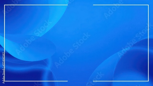 a close up of a blue background with a square frame