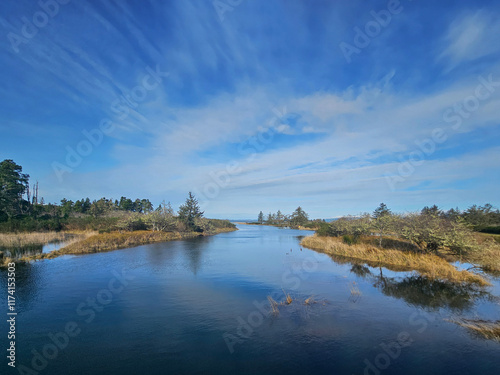 A king tide observed from Fort Stevens State Park om Warrenton, Oregon