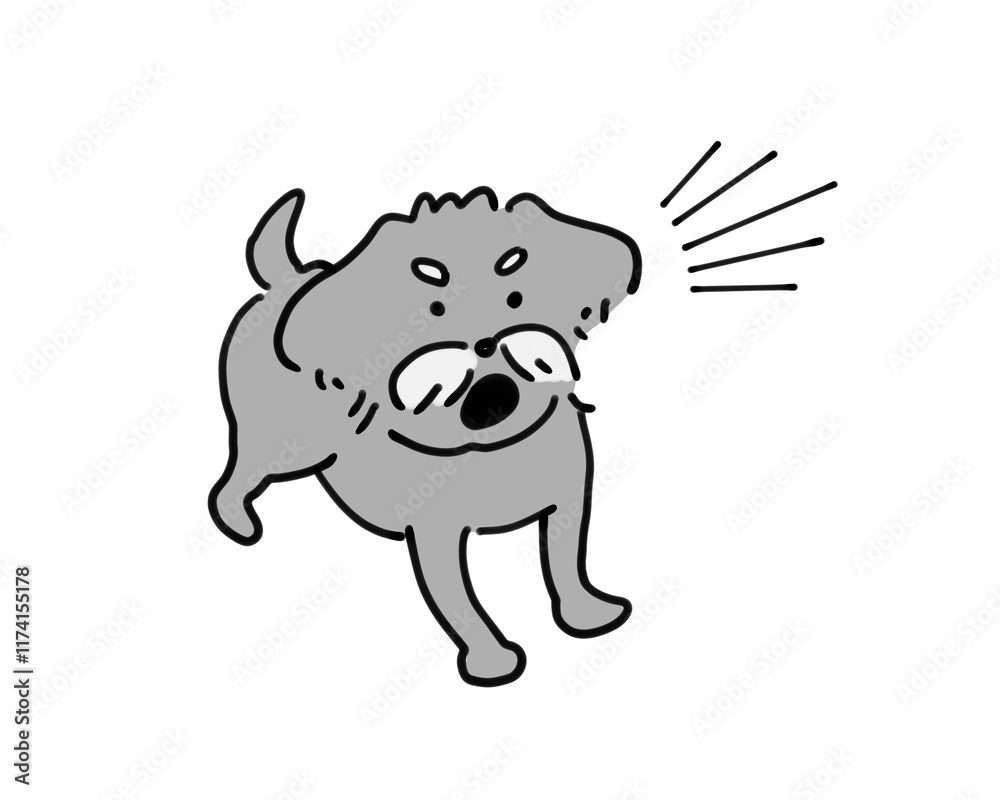 吠える犬 吠える犬