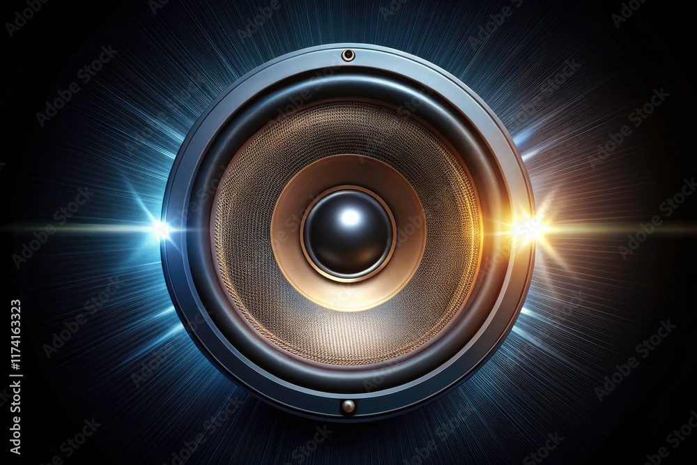 Dramatic silhouette of a speaker, bathed in a luminous circle, professional studio photography capturing high-resolution night detail. Dramatic silhouette of a speaker, bathed in a luminous circle, professional studio photography capturing high-resolution night detail.