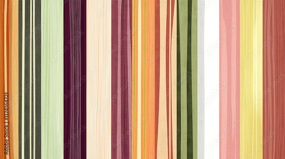 Obraz premium Colorful decorative handwoven fabric with rustic motifs, blending vibrant hues and traditional weaving techniques