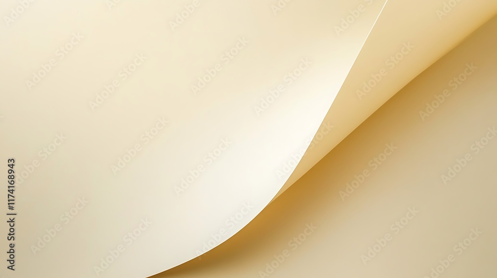 Abstract Beige Paper Curl Background Design Abstract Beige Paper Curl Background Design
