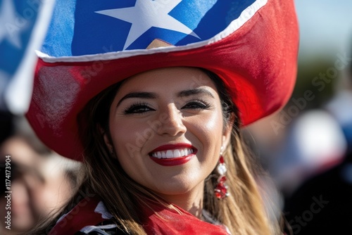 Texas Independence Day: joyful celebration, festive atmosphere, proud Texans, national pride, spirited gathering, community unity, colorful festivities, cultural heritage, state pride. photo