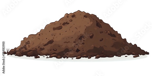 A Pile of Rich Brown Soil, Ready for Planting