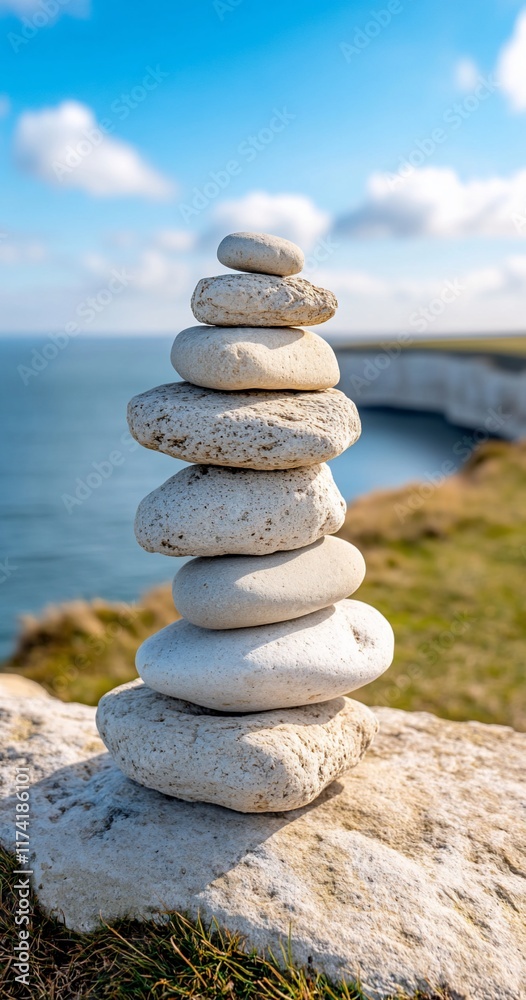 Coastal Rock Stack, Serenity, Cliffs, Ocean, Sky Coastal Rock Stack, Serenity, Cliffs, Ocean, Sky