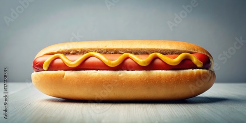 Simple, stylish hot dog photos: minimal backgrounds, maximum deliciousness. photo