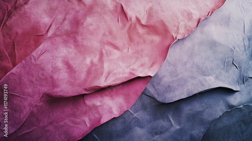 Wallpaper Mural Abstract Pink and Blue Fabric Texture Close-Up Torontodigital.ca