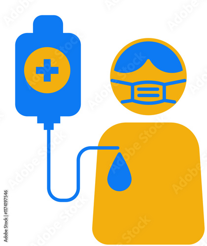 patient Icon. Medical and healthcare icon. Flat icon style