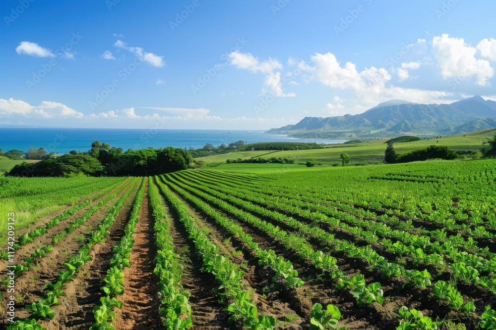 Coastal Farm with Rolling Green Hills and Ocean View Coastal Farm with Rolling Green Hills and Ocean View