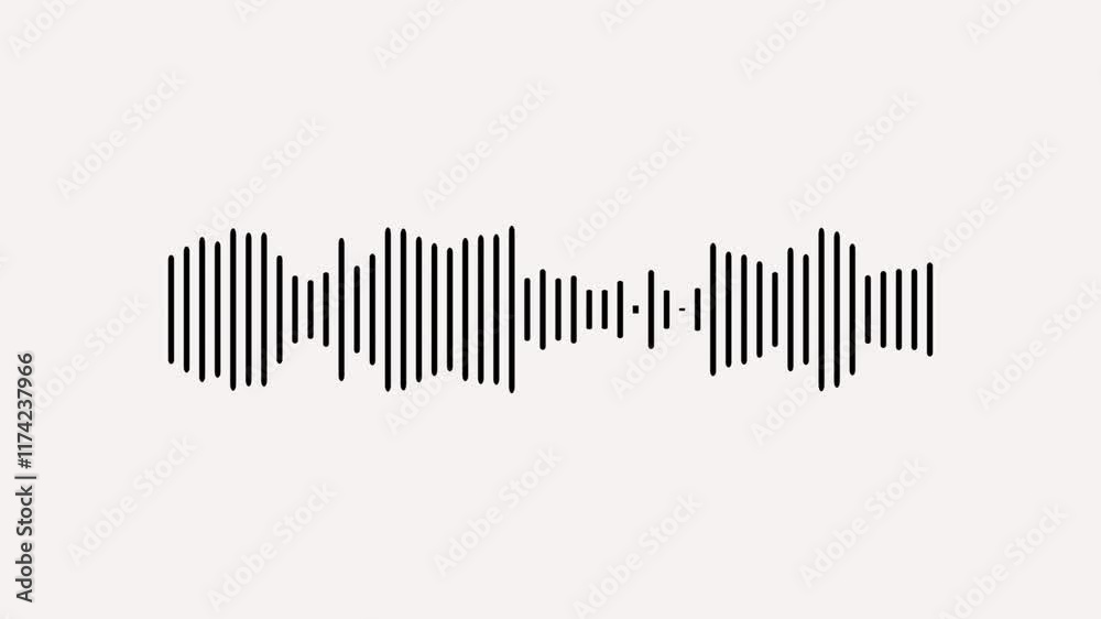 Waveform Audio. Black sound waves background, audio wave or frequency digital animation.
Sound waveform frequency. Black audio waves on white background. White audio waveform spectrum animation. Waveform Audio. Black sound waves background, audio wave or frequency digital animation.
Sound waveform frequency. Black audio waves on white background. White audio waveform spectrum animation.