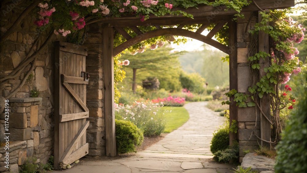 entrance to the house
