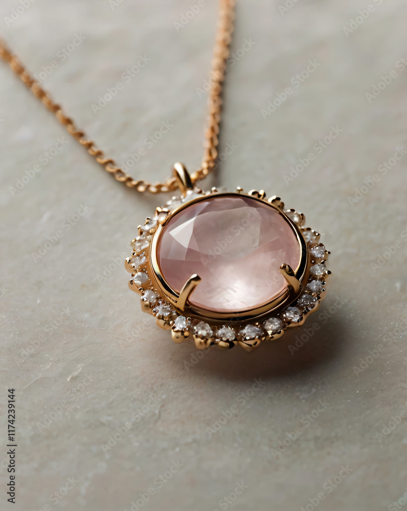 The rose quartz necklace is perfect for adding a touch of luxury. The rose quartz necklace is perfect for adding a touch of luxury.