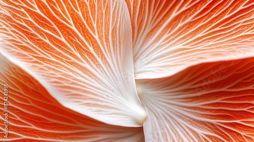 Macro shot of a petal, veins appearing like natural art, flora highlights, nature s symmetry photo