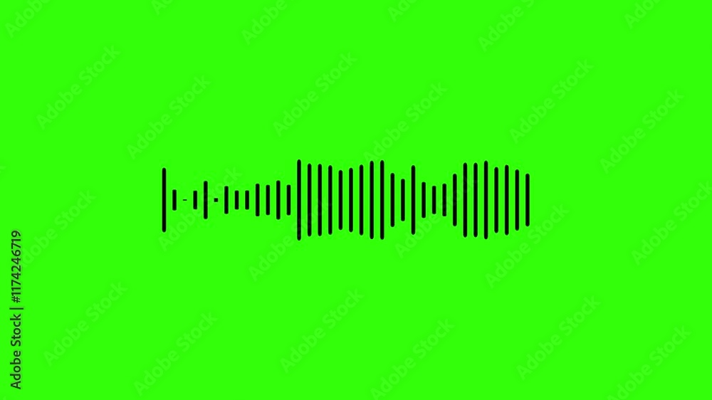 sound wave or audio wavefrom isolated on green screen background, Animated sound wave spectrum.
White audio waveform spectrum animation, Visualization sound graphic element. sound wave or audio wavefrom isolated on green screen background, Animated sound wave spectrum.
White audio waveform spectrum animation, Visualization sound graphic element.