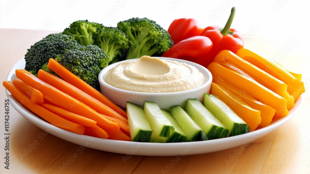 Hummus with fresh vegetables. Hummus with fresh vegetables.
