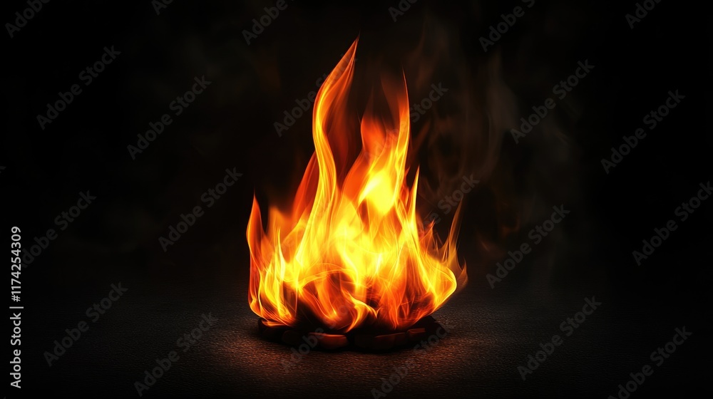 Vibrant 3D Abstract Flame Background with Luminous Details and Dark Backdrop for Modern Design Projects Vibrant 3D Abstract Flame Background with Luminous Details and Dark Backdrop for Modern Design Projects
