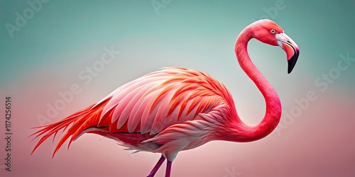 Adorable pink flamingo digital stickers perfect for planners, adding a tropical summer vibe to your aesthetic. photo