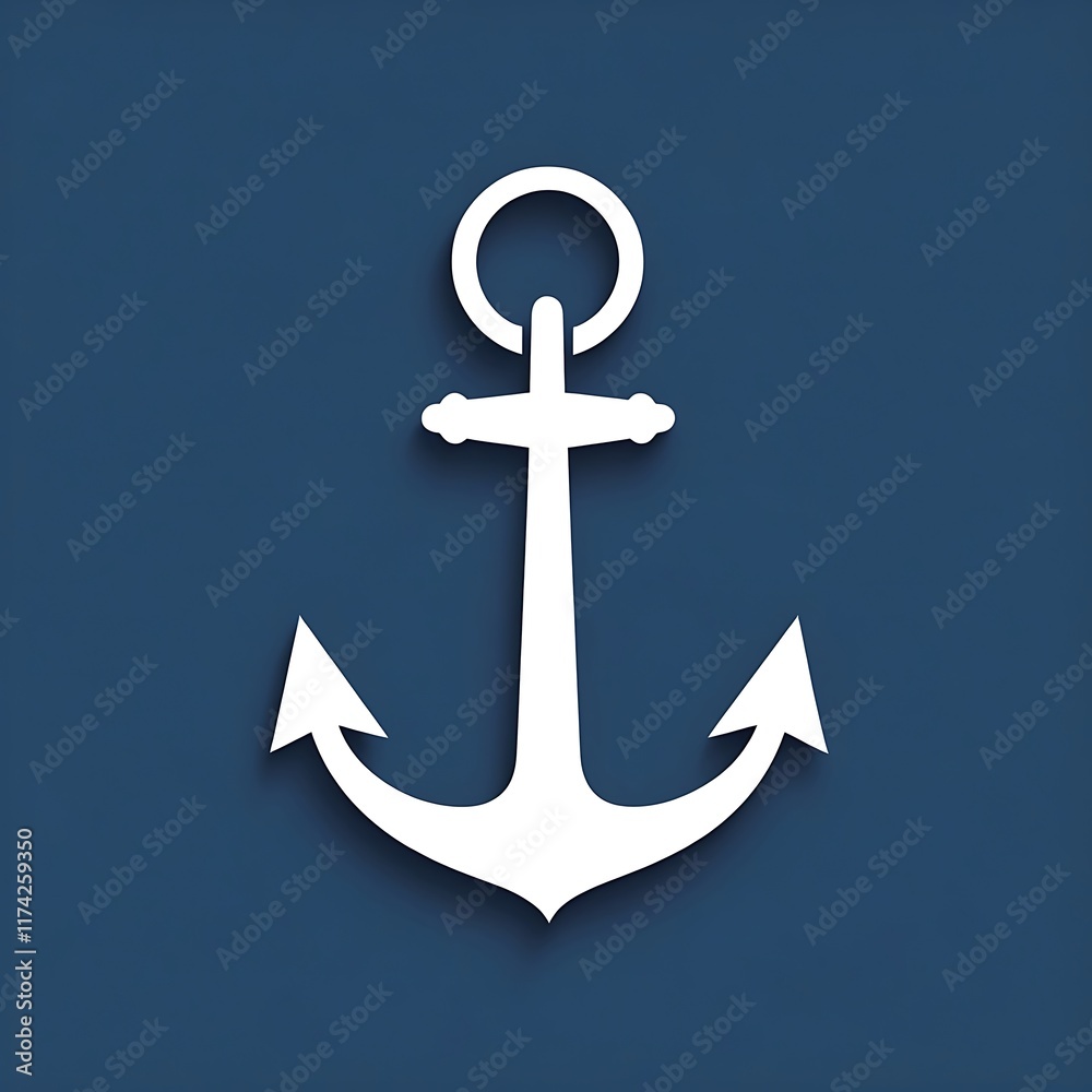 Modern and simple anchor icon Modern and simple anchor icon