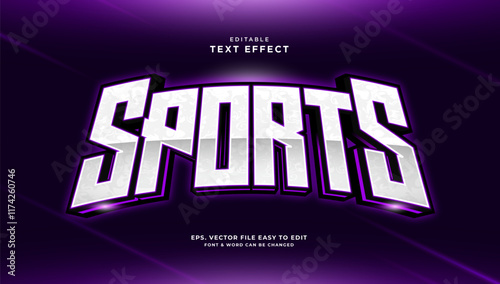 Esport 3d editable text effect