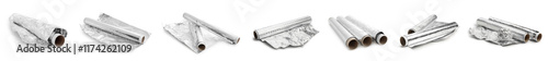 Collage of aluminium foil o...