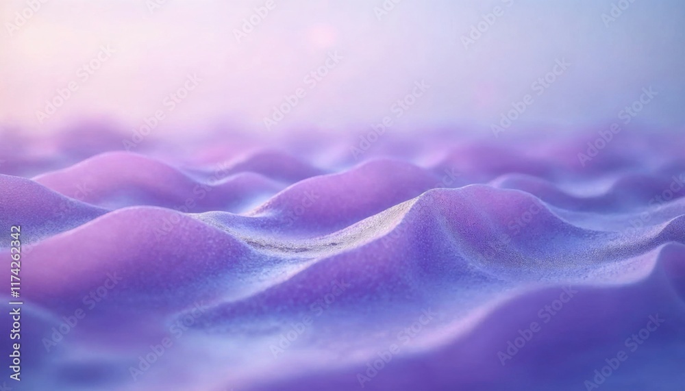 Obraz premium Abstract Purple Wave-like Landscape Background