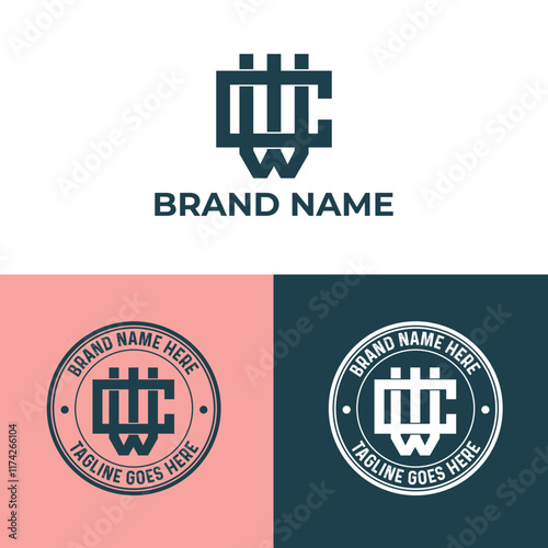 WC monogram logo design, WC badge logo, WC interlocking logo design ideas, WC logo design collections, WC design Ideas, CW logo, CW logo designs
