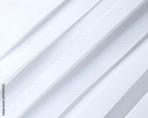 Diagonal White Planes Abstract