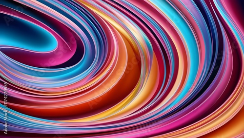 abstract colorful background with swirl