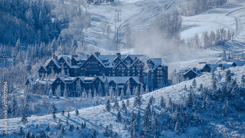 Snowy Mountain in Avon colorado  photo