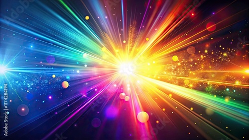 Glowing, colorful light creates a dynamic, artistic abstract background.  Bright neon energy pulses in this vivid, digital fantasy.