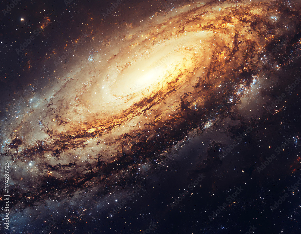 Obraz premium Cosmic Spiral Galaxy