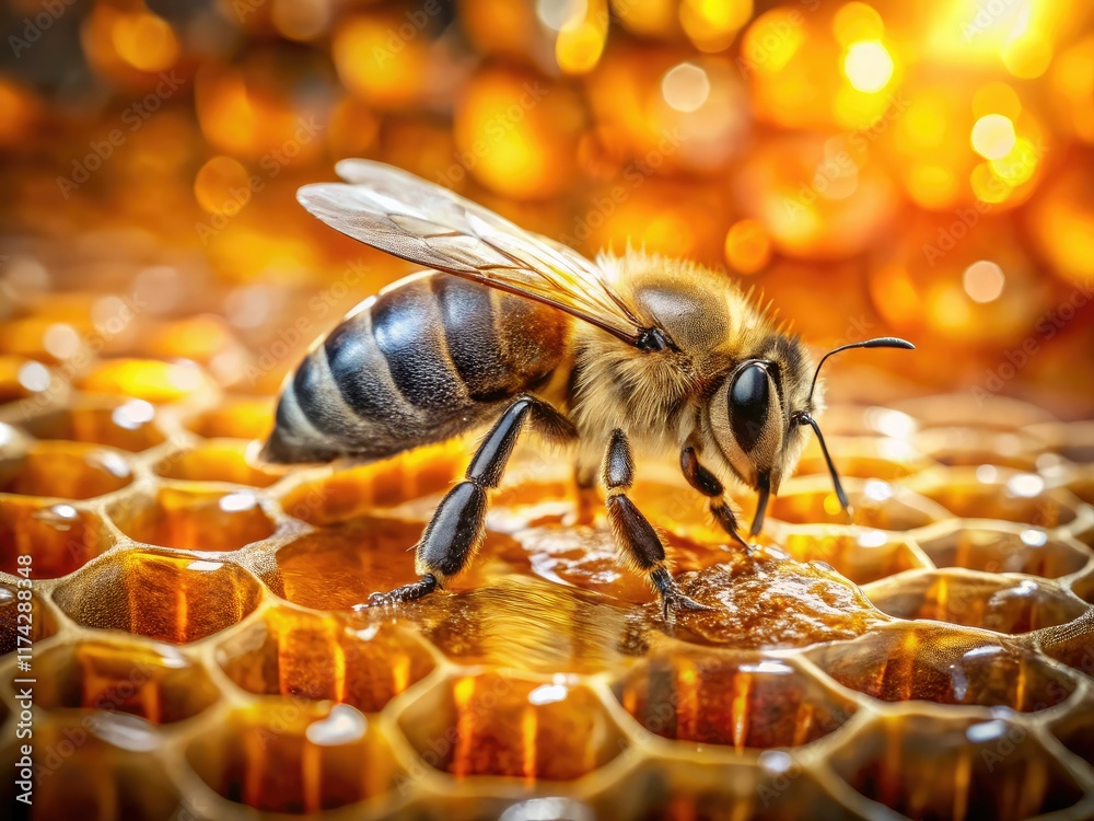 Honeybee on Honeycomb, Sweet Resource Honeybee on Honeycomb, Sweet Resource
