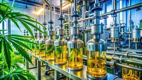 Industrial CBD Oil Extraction Machines - High-Resolution, Deep Focus