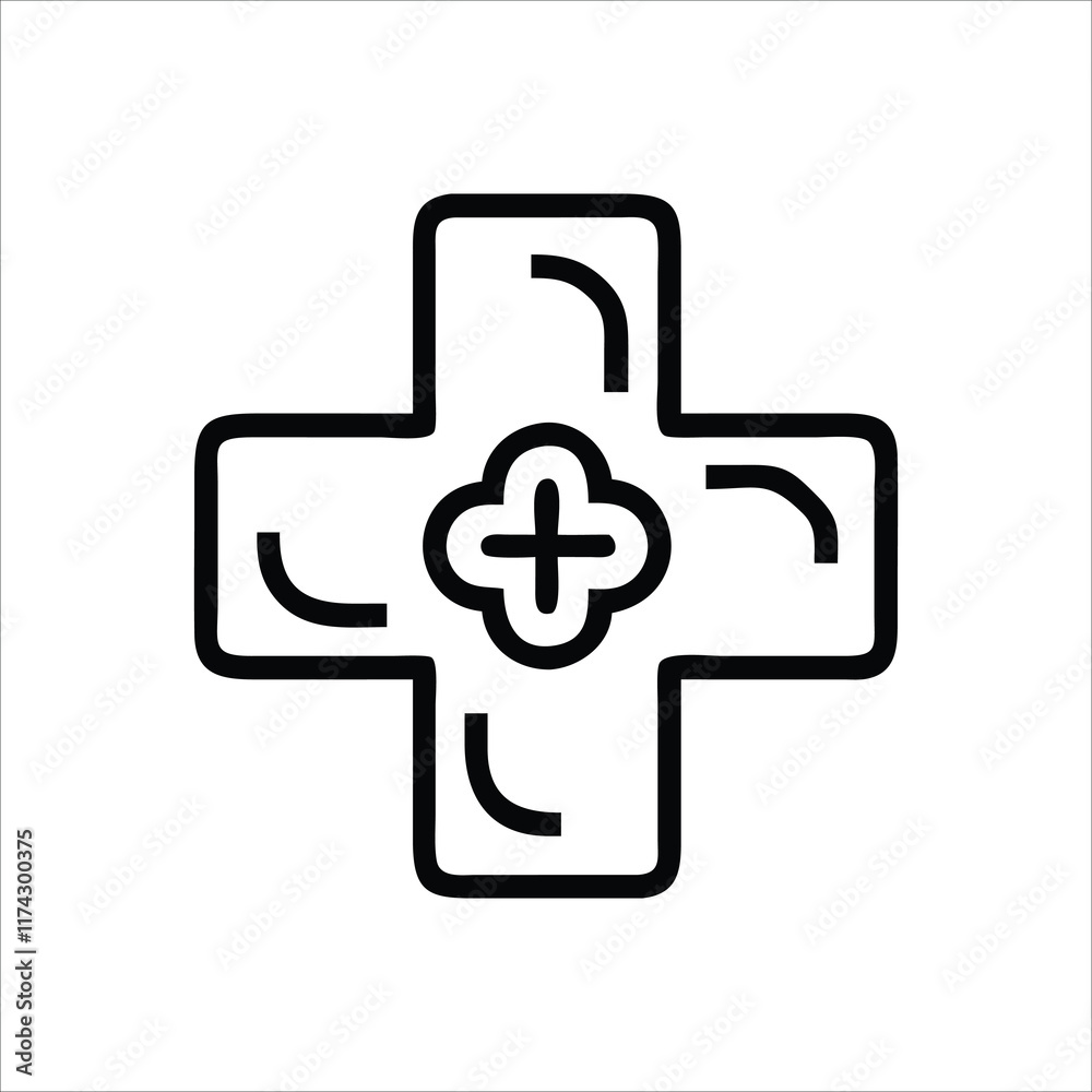 minimalist medical cross symbol design for clinics and pharmacies vector art minimalist medical cross symbol design for clinics and pharmacies vector art