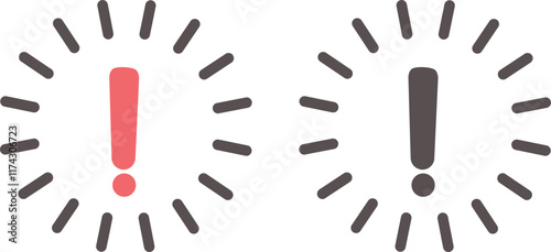 ビックリマークのふきだし　エクスクラメーション