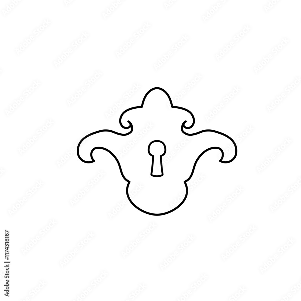 keyhole outline keyhole outline