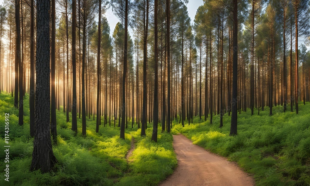 Obraz premium Nature seasons wallpaper background