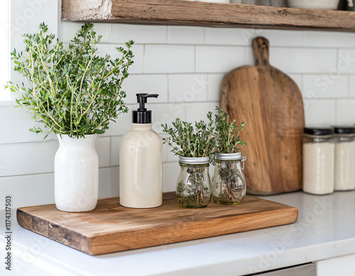 Kitchen Herb Display photo